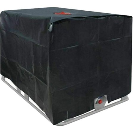 IBC Vandtank Cover 1000 L 210D Regntæt Vandtank Container Cover med Vindtæt Anti-UV Rivfast