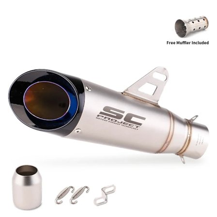 Kawasaki Ninja Z900 Honda CB650R Yamaha R3 51mm moottoripyörän pakoputken äänenvaimennin pakoputki 335mm pituus