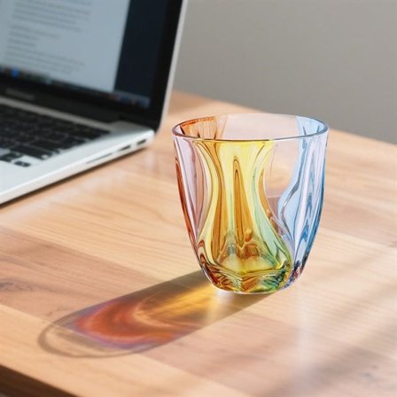 Flerfarget drikkeglass