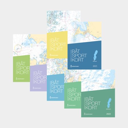 Pack de cartes de navigation de plaisance Sjöfartsverket - Göta kanal et tour de Suède