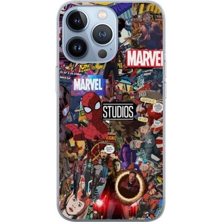 Kompatibel Mobilcover til Apple iPhone 13 Pro Farverigt superhelteinspireret collage med en tegneserie følelse dynamisk blanding af action, retro og p