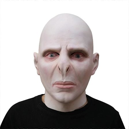 Voldemort Mask Demon Läskig Halloween Mask Realistisk Latex Mask Helmask Cosplay Rekvisita för Vuxna (FMY)