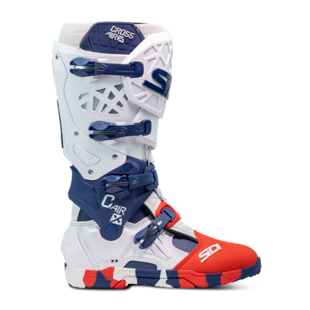 Crossstiefel Sidi Crossair X Weiß/Marineblau/Rot 49