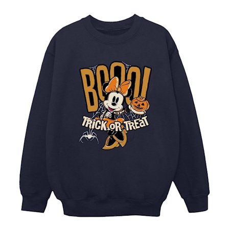 Disney Dam/Damer Boo Minnie Mouse Sweatshirt XL Marinblå