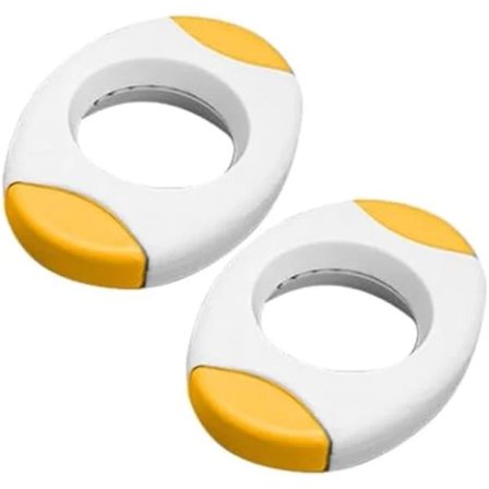 /EA/ 2 stk. gule eggeåpnere, eggtoppskjærer, eggknuser, separator for raskt å kutte av toppen av eggeskall
