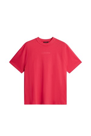 J.Lindeberg - Hale Heavy Logo T-shirt - Lila - Mann - XL