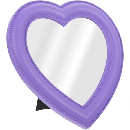 2 st Kärleksspegelstativ Roterande Spegel Vit Sminkbord Bärbar Bord Hjärtspegel Förstoringsspegel