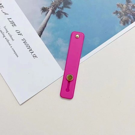 Mobilringhållare i silikon, telefonbaksida klistermärke hållare, enfärgad push-pull silikonhållare, live streaming lat person hållare