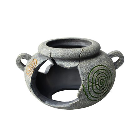 Akvariedekorasjon Krukke, Grå - 7cm