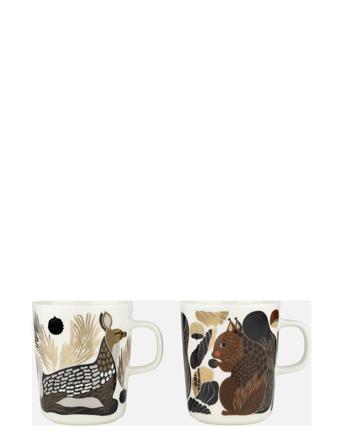 Kurre& Peura Mug 2,5 Dl 2 Pcs Marimekko Home Multi/patterned