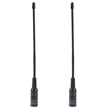 2x SMA-Male fleksibel antenne 144/430MHz NA-701 Dual Band for Yaesu VX-3R7R Radio