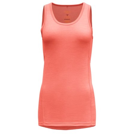 Devold Running Woman Singlet Women Short sleeved fitness sweater Orange L