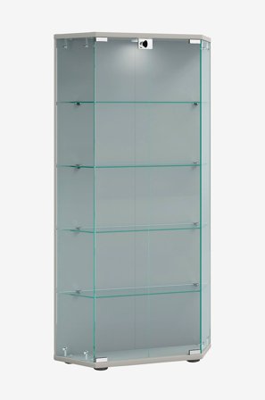 VCM - Vcm Fristående vitrinskåp Cenila L - Silver - Skåp - Från Homeroom