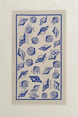 GANT - Strandhåndkle med skjelltrykk faded beige