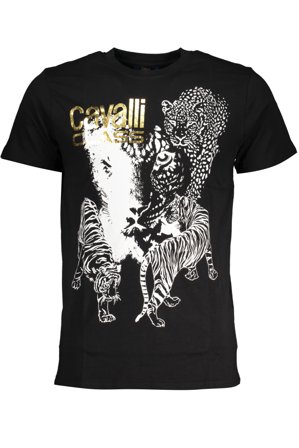 Cavalli Class T-shirt Maniche Corte Uomo Nero