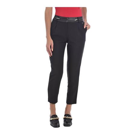 Kaporal Pantalon chino strech bimatière Sort, Dame