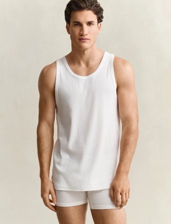 GANT Tank Top 2-Pack - White - XXL