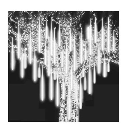 Roytong Meteorskur Regndroppar Ljus, LED Istapp Ljus Vit