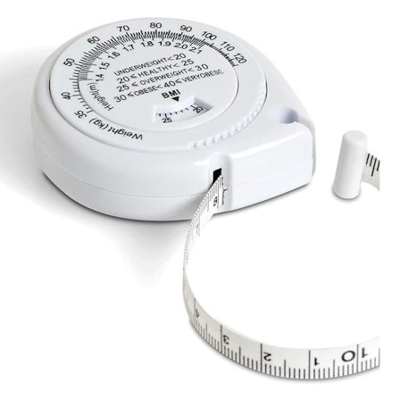 Fitness målebånd til at måle krop / fedt + BMI