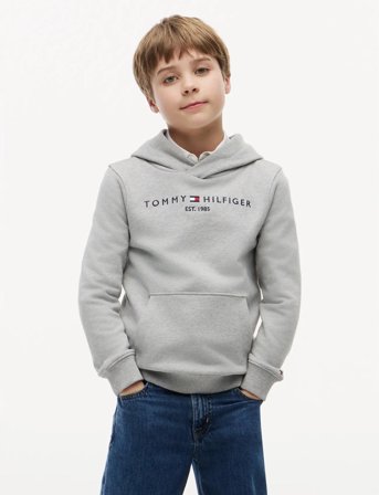 Tommy Hilfiger Essential Hoodie - Grey - 98
