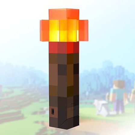Redstone Torch Light, USB-opladelig vægmonteret eller 32 cm