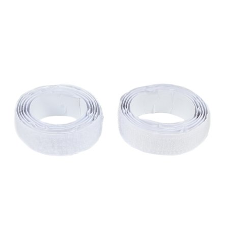 Kardborre självhäftande vit 1 m