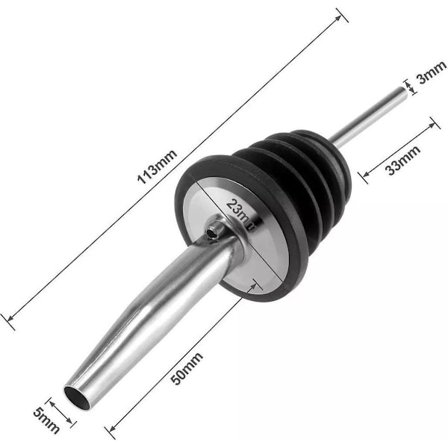 Premium Hällpip i Rostfritt Stål - Hällkorkar - Vin - Flaska - Cocktail - 5-pack