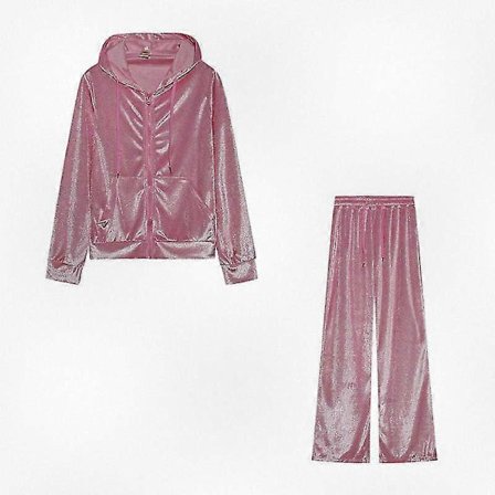 Dam Velour Träningsdräkt Tvådelad Set Casual Lounge Wear Mjuk Bekväm Outfit Stilfull Presentidé