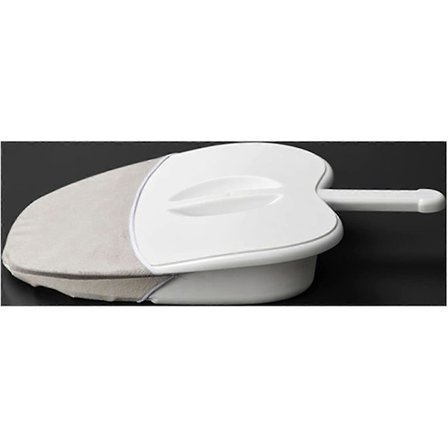 Sänkypotta aikuisten tohvelimallinen sänkypotta kannella, Performance Health, henkilökohtaiseen kotikäyttöön ja hoitokäyttöön, valkoinen