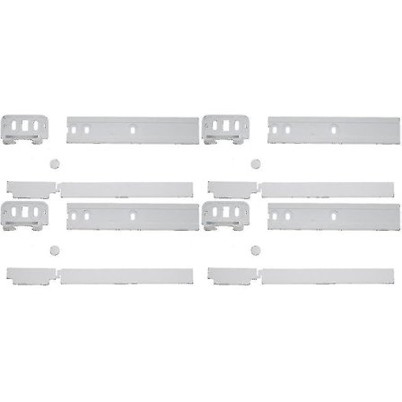 Integrerat Kylskåp/Frys Dekordörrs Glidande gångjärnsset 2024