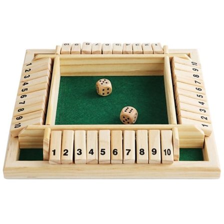 Shut The Box för 2-4 spelare – klassiskt tärningsspel för hela familjen