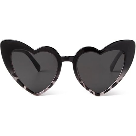 Hjärtformade solglasögon Vintage Retro Överdimensionerade Kattögon Solglasögon