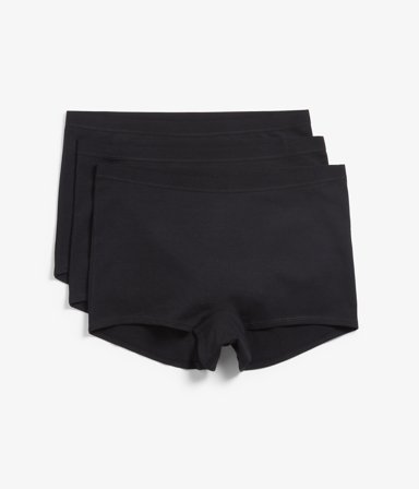 Kappahl | Boxertrosor i bomull 3-pack Svart XL | Svart