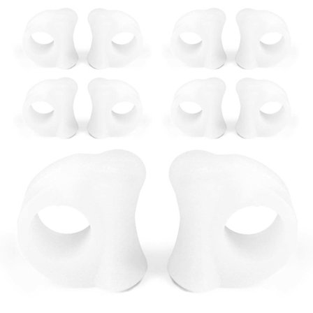 5 Parer Bunion Skinne Hallux Valgus Retter Separator Tåkorrigerer Fotpleie Smertelindring