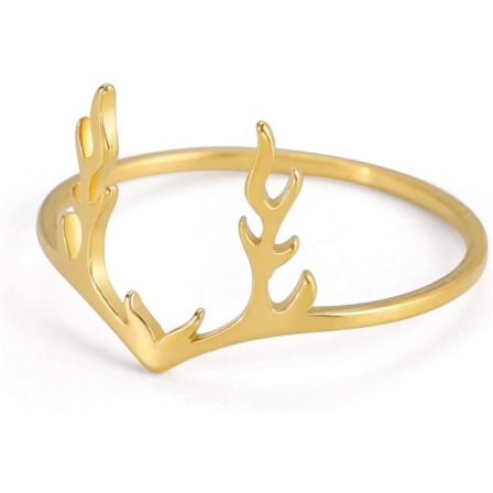 Ringe af Hjortegevir Ringe af Reindeer Gevir Ring af Vildt Dyrehorn Stai