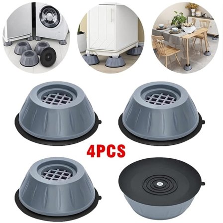 4 kpl Anti-vibration jalatyynyt Iskunvaimentavat kumijalat Liukumatto Hiljainen Liukumaton Korotusmatto Pyykinpesukoneen jalustalle Tuki Vaimennin 