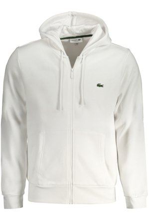 Lacoste Felpa Con Zip Uomo Bianco