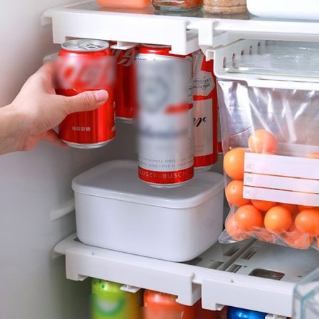 Förvaringsställ för ölläskburk Kylskåp Skjut under hylla