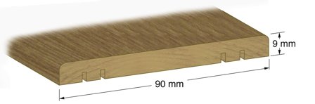 Duri 113025 Tröskellist profilfräst 120 x 1000 mm, Byggmaterial