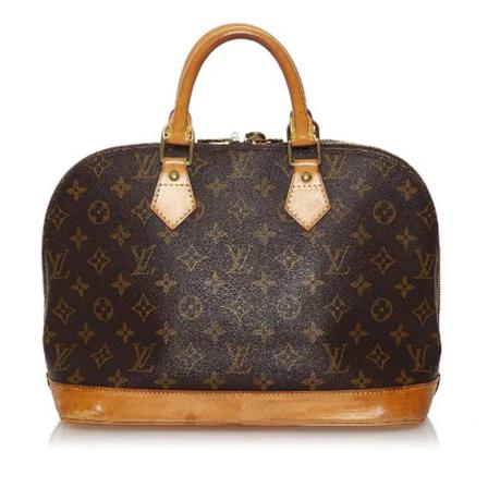 Louis Vuitton Vintage Pre-owned Canvas handTass , Bruin , Dames , Maat: ONE Size Vintage Tassen
