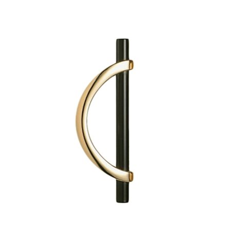 Dörrhandtag Skåpshandtag GULD&SVART 96MM guld&svart