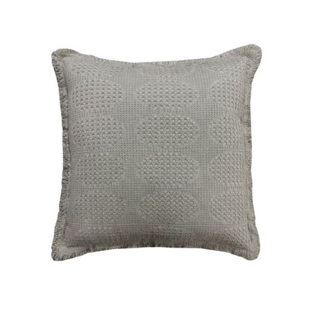 Mintunvihreä kangaskoristetyyny, 50x50 cm