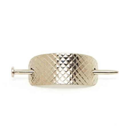 Chanel Vintage Pre-owned Hair Accessory Grå, Dame Vintage Accessories, Størrelse: ONE Size