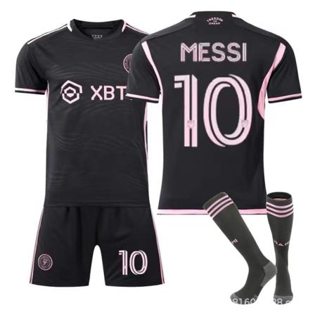 23-24 Miami Jersey No. 10 Messi Home and Away aikuisten lasten set Away No. 10 MESSI 26
