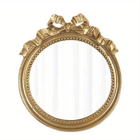 1 stk. Vintage Harpiksspejl, Bueformet Bordsspejl, Dekorationspynt, Fotorekvisit, Vægspejl, Makeup Lille Rundt Spejl-FM-