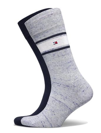 Th Men Sock 2P Multicolor Melange Blue Tommy Hilfiger