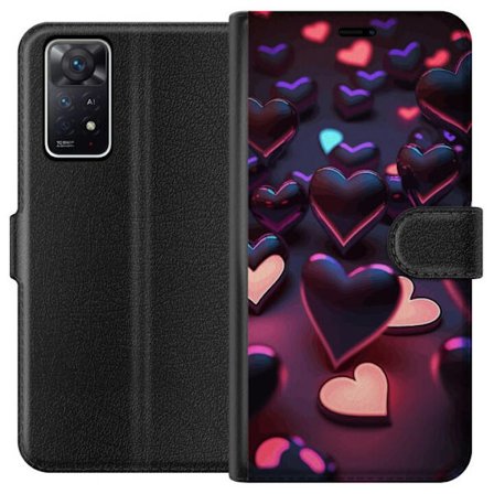 Yhteensopiva Lompakkokotelo Xiaomi Xiaomi Redmi Note 11 Pro 5G KeskiyönSydämet