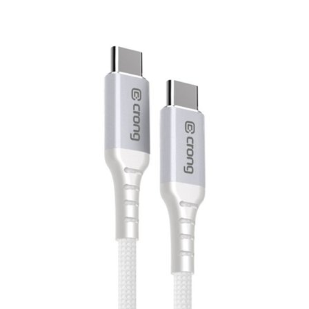 USB-kabel Crong Armor LinkC till USBC 60W PD 3A 150cm (vit)
