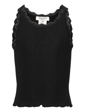 Rosemunde Kids Rkbeatha Sl Top W/ Lace - Black - 128