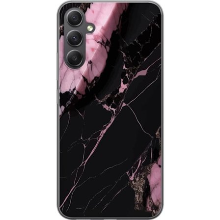 Kompatibel Mobilcover til Samsung Galaxy A25 Svart rosa marmor